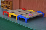 幼儿园专用床批发儿童床铺折叠床新款通铺床统铺床塑料实木床