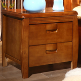 简约户型整装全实木床头柜现代卧室家具橡木简易收纳储物小窄柜