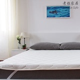 出口日本外贸全棉床垫防滑保护套白色床褥子绗缝垫薄款席梦思垫罩