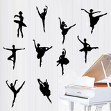 跳舞墙贴纸舞蹈教室跳舞房健身房芭蕾舞音乐室培训室装饰一代W10