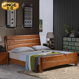 橡木实木 实木床 双人床 实木家具 现代新中式 1.8米大床