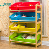 瑞美特实木儿童玩具架玩具收纳架玩具整理架玩具置物架玩具柜