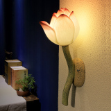 创意现代新中式壁灯客厅过道阳台卧室床头古典田园荷花艺术灯饰