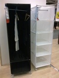 宜家代购IKEA PS 衣橱防尘衣柜卧室衣柜带脚轮简易衣橱
