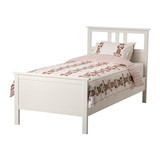 上海宜家卧室IKEA汉尼斯 床架(120x200 黑褐/白色上海宜家代购