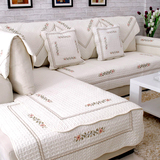 防滑全棉沙发垫布艺简约四季实木纯棉组合皮沙发坐垫冬沙发套