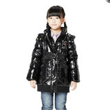 安奈儿女童装 韩版 中长款棉衣棉袄AG145550 专柜正品冬装 特价