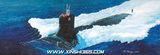 小号手 舰船模型 美国海狼级攻击核潜艇 1/144 拼装玩具 05904