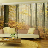 3d立体欧式现代简约树林客厅卧室书房电视背景墙纸壁纸无纺布壁画