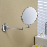 叠美容镜伸缩镜子卫生间双面镜8寸台式壁挂式洗手间浴室化妆镜折