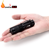 进口CREE Q5 微型 超迷你小型伸缩变焦 强光手电筒 远射充电 包邮