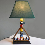 现代创意台球台灯卧室床头灯书房简约美式风格创意地中海个性台灯