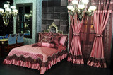 奢华正品简爱绗缝三件套床盖 欧式双人床纯色蕾丝边床罩