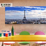 装饰画建筑法国巴黎 埃菲尔铁塔现代摄影 卧室玄关室挂画无框画