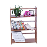 楠竹三层书架书柜置物架 创意实木儿童小书架 简易桌上书架可调节