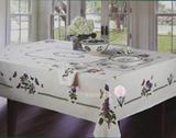 英国Portmeirion 植物花园餐桌布台布绣花餐巾口布餐垫盘垫桌旗