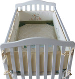 婴儿床床围全棉床上用品套件宝宝床围绣花外贸可拆洗床围包邮