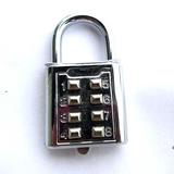 盲人锁按键8位密码锁挂锁 健身房锁 办公室门柜锁 行李箱包挂锁