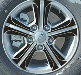 2014款 福瑞迪 轮毂贴 福瑞迪 专用轮毂碳纤维贴纸 改装轮毂车贴