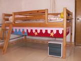 高低床彩色布艺床帏 儿童床布帘游戏床幔儿童床布幔游戏帐篷床幔
