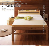 儿童床实木松木公主女孩套装套房家具组合多功能1.5米1.2米欧式床