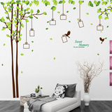 大型环保墙壁贴纸客厅背景沙发装饰记忆树相框贴照片自粘墙贴正品