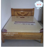 广州简约现货家用1.2米1.5米实木床单双人床床垫出租房公寓宿舍床