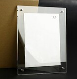 亚克力相框摆台定制水晶创意欧式授权证书架画框磁铁挂墙透明桌牌