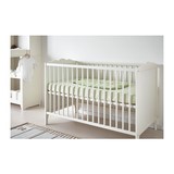 IKEA宜家代购 家居家具 汉斯维克婴儿床 白色木制儿童床 w17原699