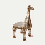 丽盛 树脂客厅椅 长颈鹿造型凳子 田园座椅 个性摆设品 A0519Y