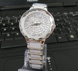 11年新款正品玛丽莎melissa立体水晶表圆盘陶瓷带女士手表-F6359