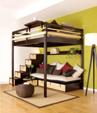 实木床 实木沙发床  高架床   成人床  护栏儿童床 特价床子母床