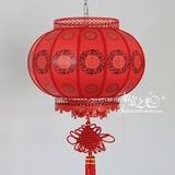 新款现代中式羊皮灯笼 大红灯笼 过道走廊灯笼 阳台灯笼特价包邮