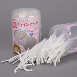 日本进口 牙线棒超细 高拉力牙签40支装 牙缝清洁器扁线 剔牙缝线