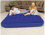 包邮 深蓝高级植绒充气床垫 双人特大1.8米宽 蜂窝结构户外充气床