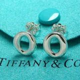 日本代购 蒂芙尼/Tiffany 925纯银 圆形耳钉 正品