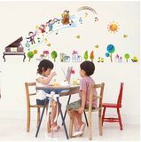 创意音符五线谱墙贴纸儿童音乐乐器幼儿园教室钢琴房琴行装饰贴画