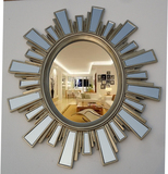 欧式镜树脂玻璃贴片椭圆镜太阳镜装饰镜家居饰品壁镜森伯斯特镜子