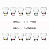 DIY 蜡烛 材料  果冻蜡 石蜡 斜口玻璃杯 玻璃烛台 水杯 玻璃杯