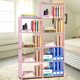 美式乡村抽象图案多功能书架加固自由组合环保多用途儿童单个书柜