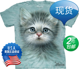 美国代购正品The Mountain水桶猫立体3dt恤3D衣服扎染短袖女夏T恤
