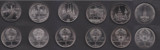 【邮趣99】苏联1980年莫斯科奥运会抛光镍合金纪念币6全十品全新