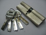 海福乐大门锁芯  防盗锁芯 双面带钥匙锁芯  单面锁头  6-8公分
