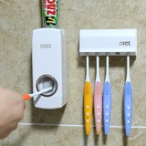 吸壁式创意全自动挤牙膏器带牙刷架套装韩国吸盘懒人牙膏挤压器