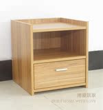 卧室床头柜简约现代韩式抽屉柜白色田园木质人造板宜家组装可定制