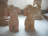 石雕抽象人物雕塑埃及米黄西方人半身像汉白玉胸像人物雕塑摆件