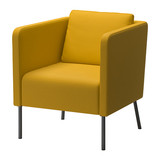 【IKEA/宜家专业代购】 伊克尔  单人沙发/扶手椅, 斯科特伯 黄色
