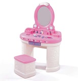 现货美国Step2玩具 儿童梳妆台化妆桌套装7579 仿真化妆台带灯