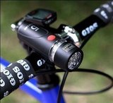 GG 5LED高亮度车前灯,自行车警示灯,尾灯,照明灯 送灯架和电池