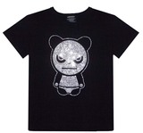 香港代购你好熊猫 Hi panda可爱熊烫钻暴力熊男女短袖T恤大码半袖